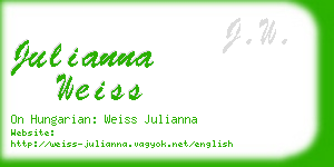 julianna weiss business card